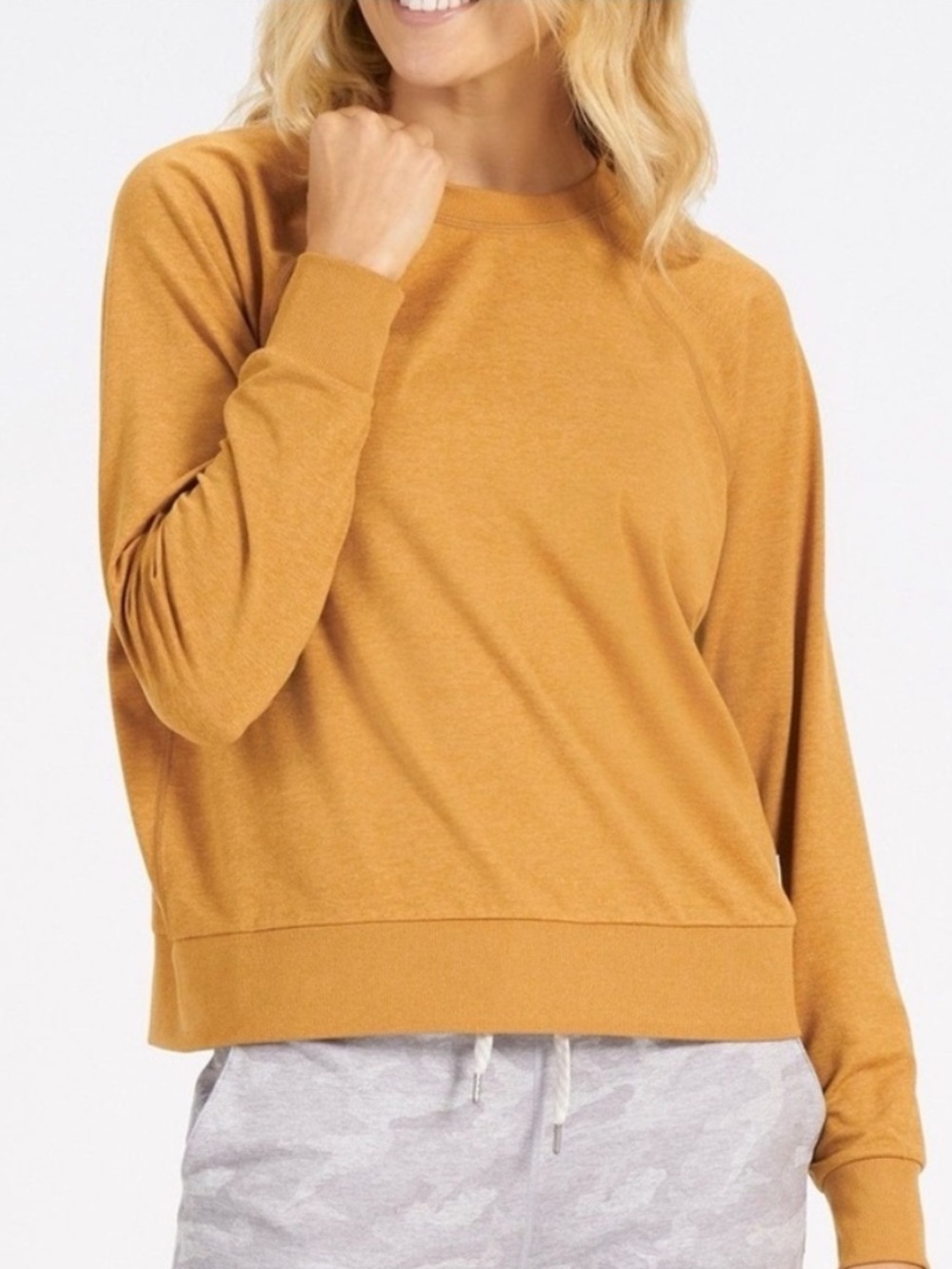Vuori Yellow Dream Knit Crewneck